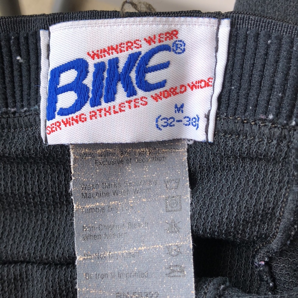 BIKE Shorts COMPRESSION Size MEDIUM Nylon Lycra Spandex Black - Picture 5 of 5